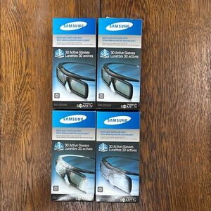 Samsung 3D Active Glasses Lunettes 3D actives-Bundle of 4 pairs!